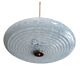 Art deco ceiling lamp in light blue clichy glass