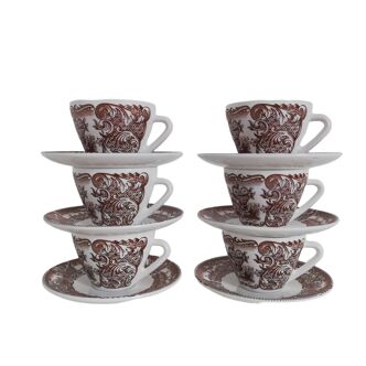Vintage Rivanel cups and saucers