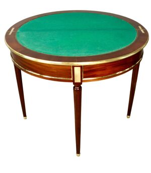 table à jeux demi lune