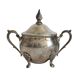 Old silver metal sugar bowl Viners