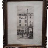 Gravure ancienne encadrée