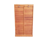 Double curtain binder cabinet