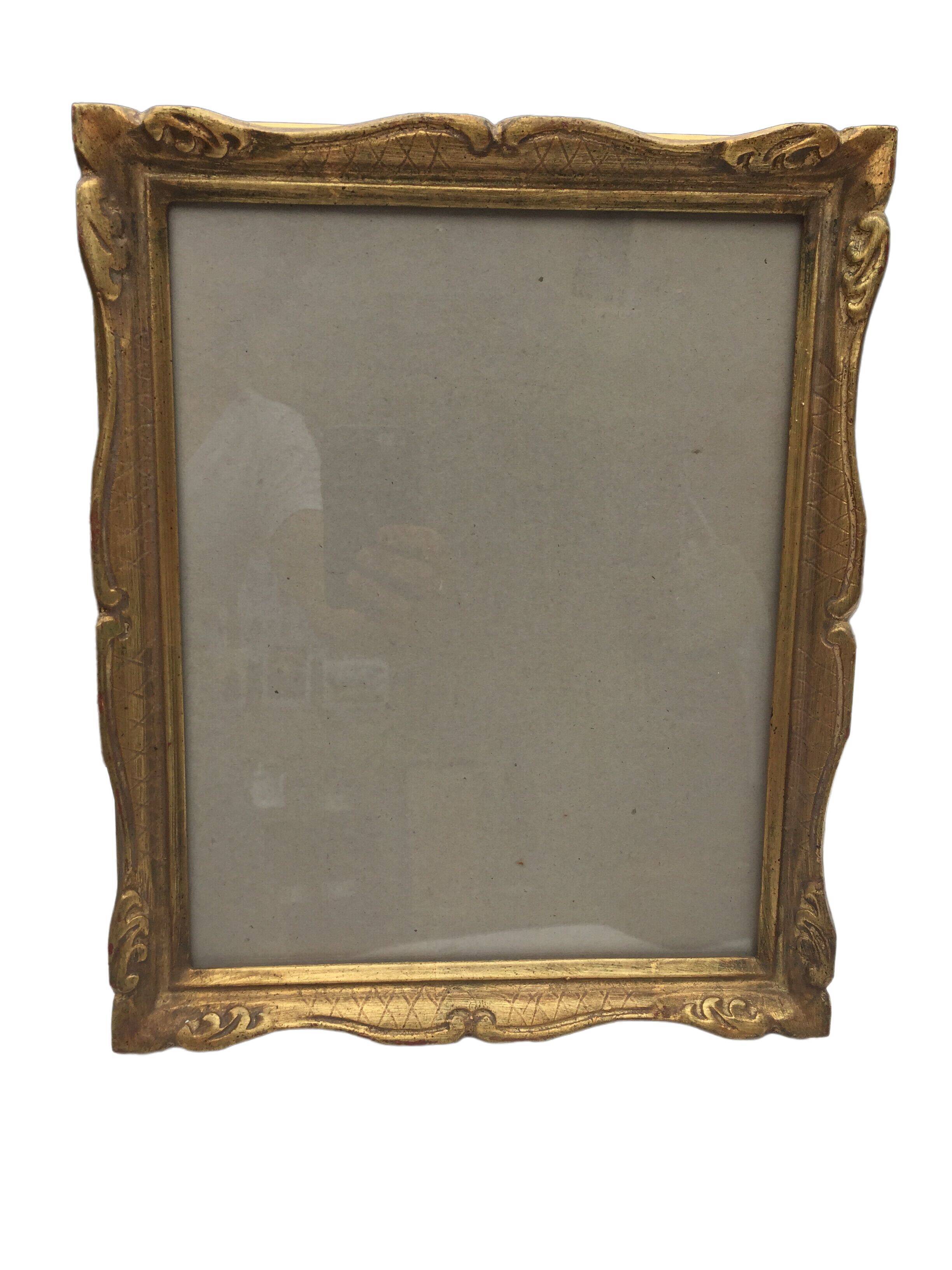 Golden photo frame