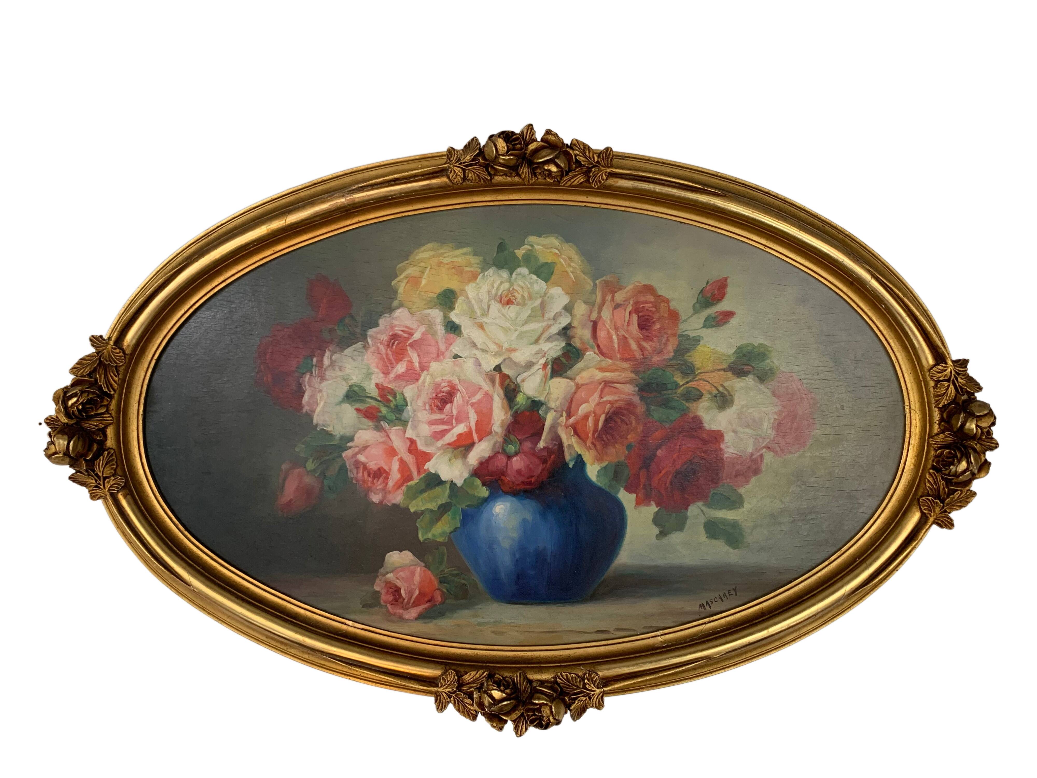 Painting bouquet of roses