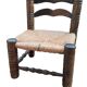 Chaise basse campagnarde