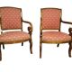 Pair of Louis Philippe XIXeme lacrosse armchairs