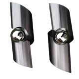 Pair vintage wall lamps space age