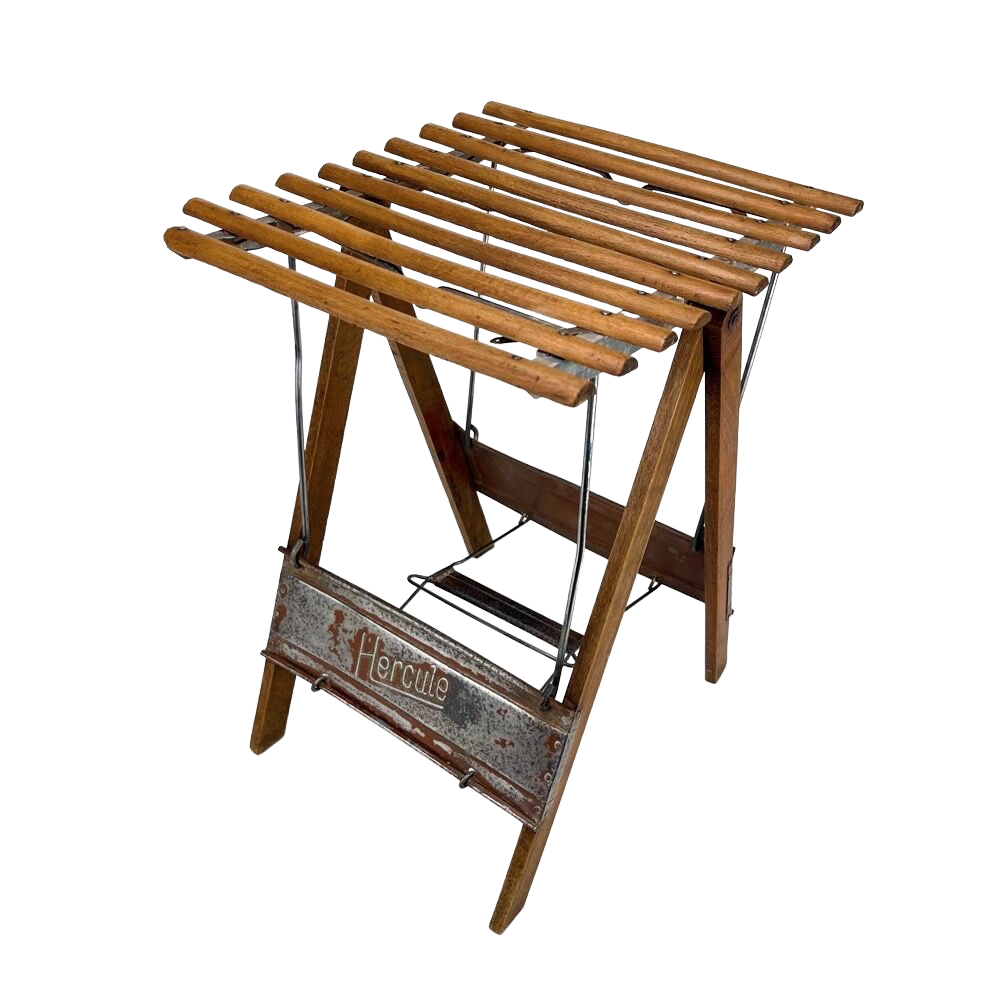 Old folding fishing stool