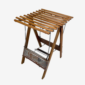 Old folding fishing stool
