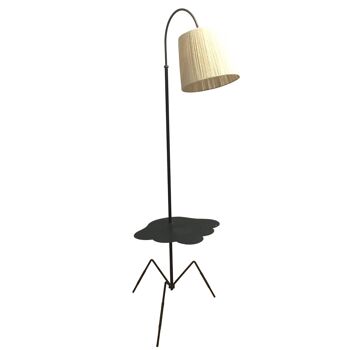 Tripod floor lamp with tablet