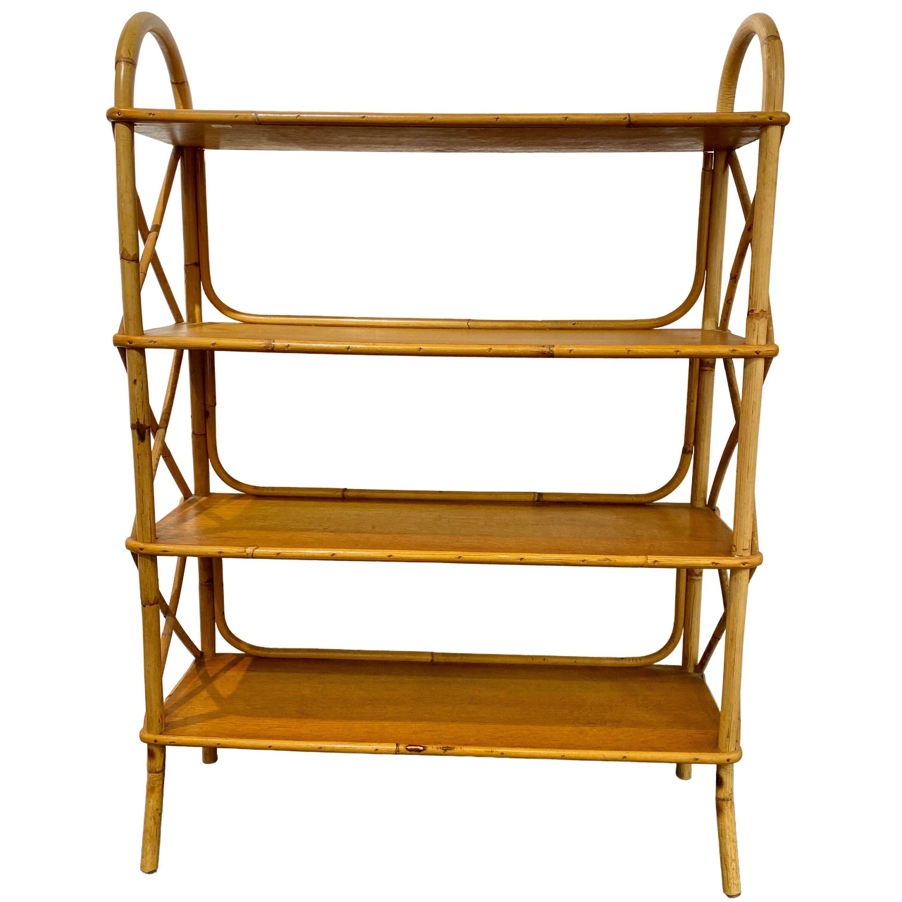 Rattan shelf