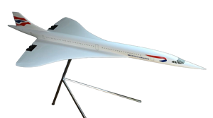 Maquette Concorde en bois