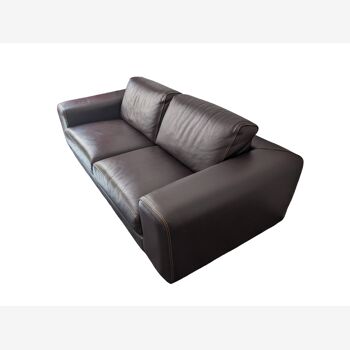 3-seater sofa Roche Bobois in leather