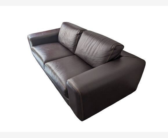 3-seater sofa Roche Bobois in leather