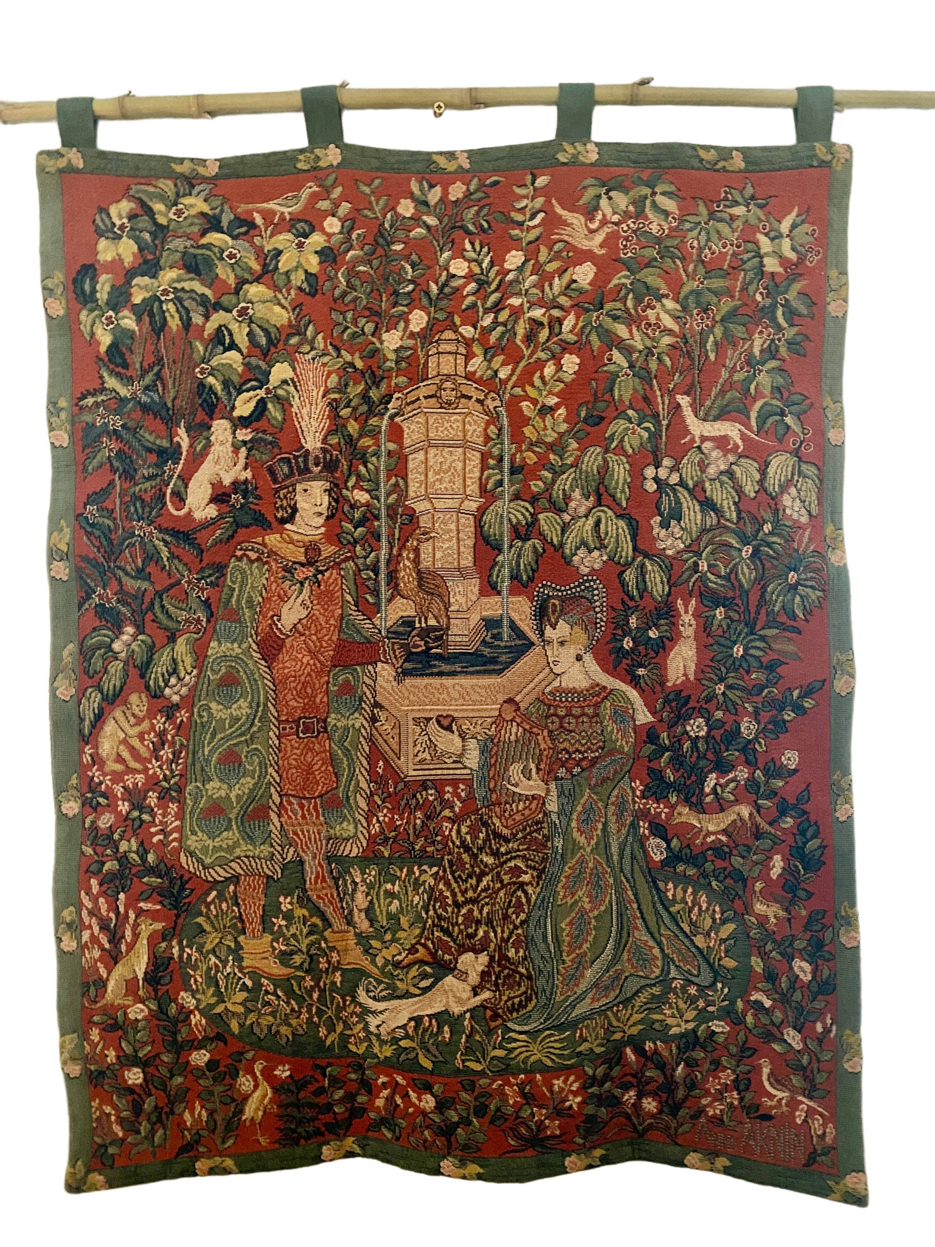 Tapestry "The Novel of the Rose" by Anne Roland Aknin 1985