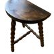 Tripod stool in old turned wood