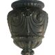 Vintage outdoor wall basin in cast iron green paint