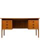 Double-Sided Teak Desk to Arne Vodder from Brouer Møbelfabrik, Denmark, 1960s