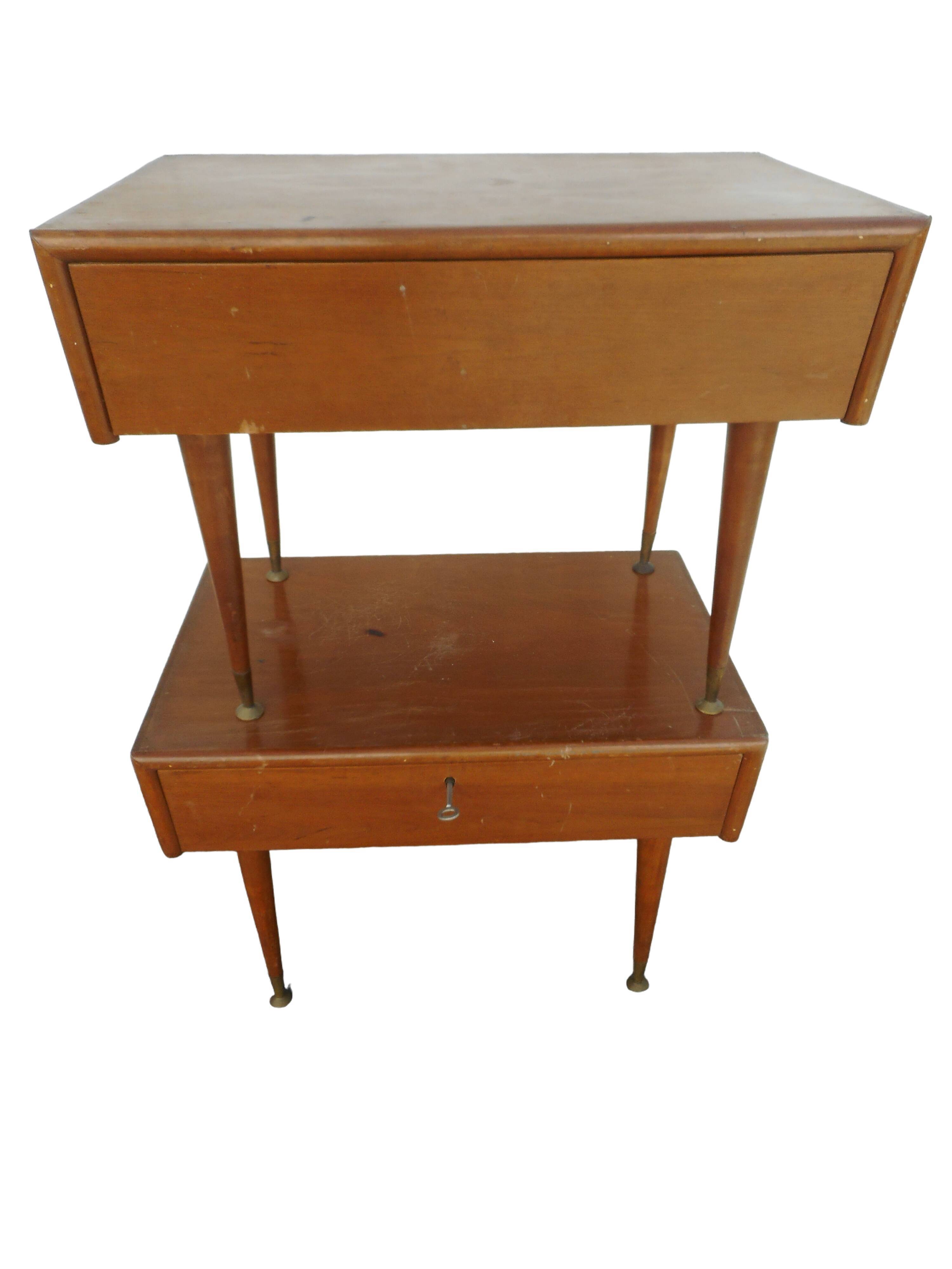 Pair of vintage bedside tables