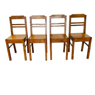 Ensemble de 4 chaises années 60