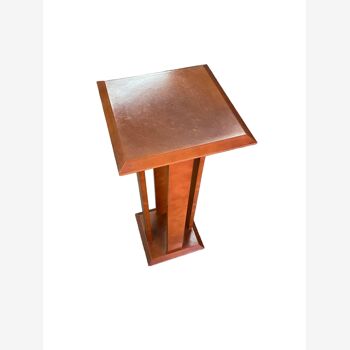 Meuble table bois claire vernie style moderne