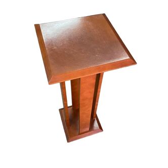 Meuble table bois claire vernie style moderne
