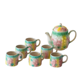 Old tea/coffee service in slurry