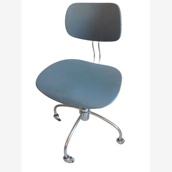 Chrome metal swivel chair industrial/vintage style 50s-60s
