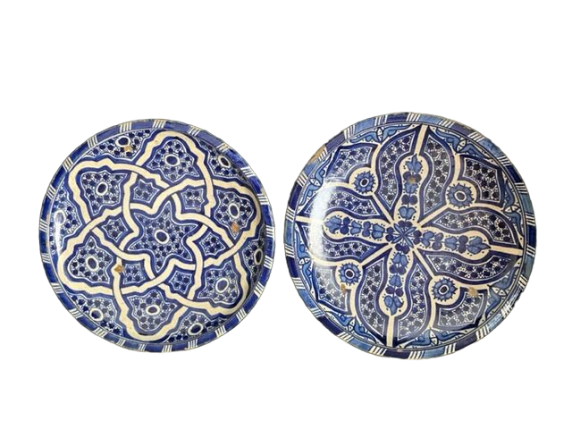 Duo of Berber ceramic cuts
