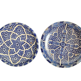 Duo of Berber ceramic cuts