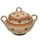 Sucrier porcelaine de Limoges B&C décor floral
