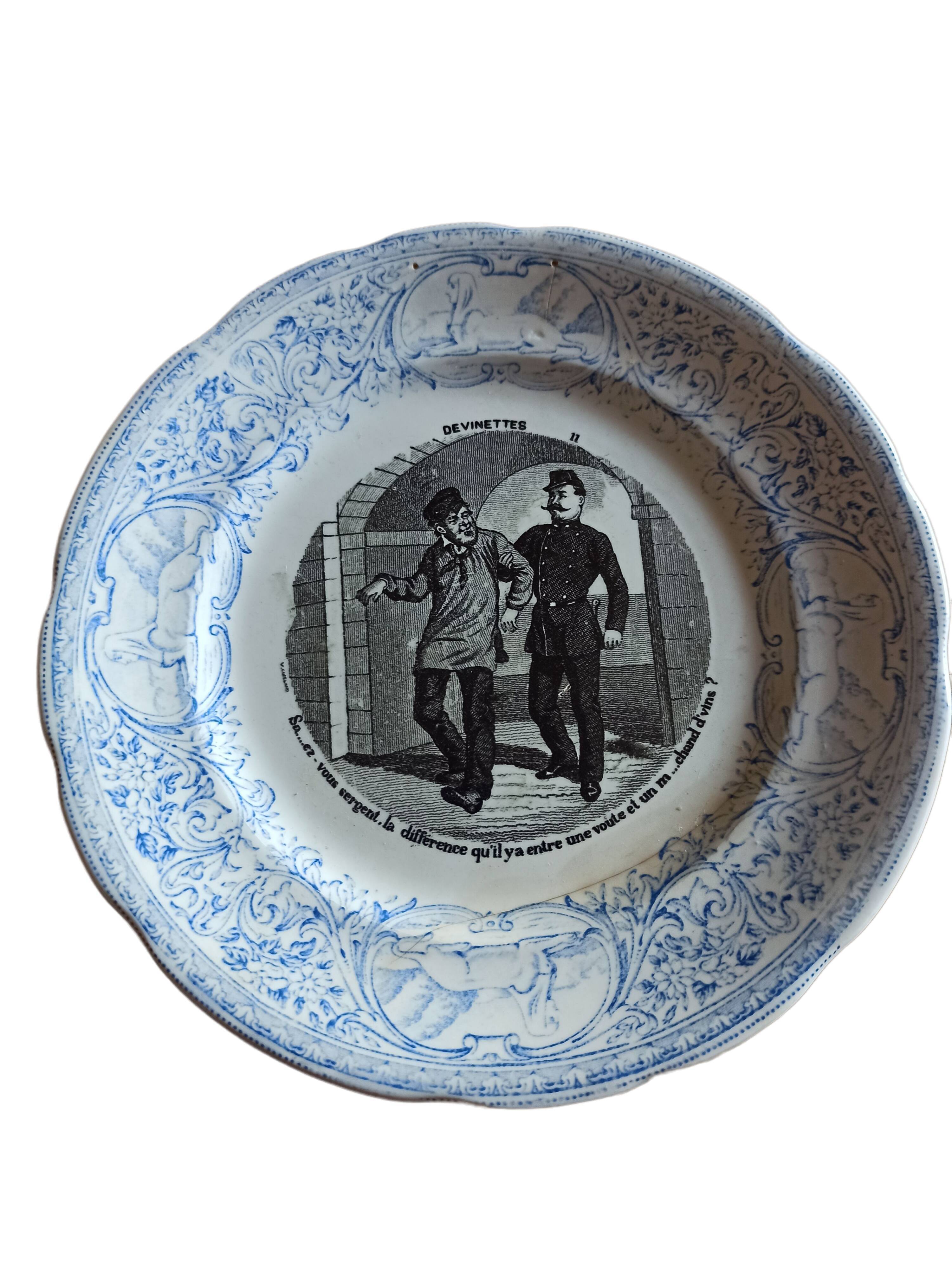Old plate riddles