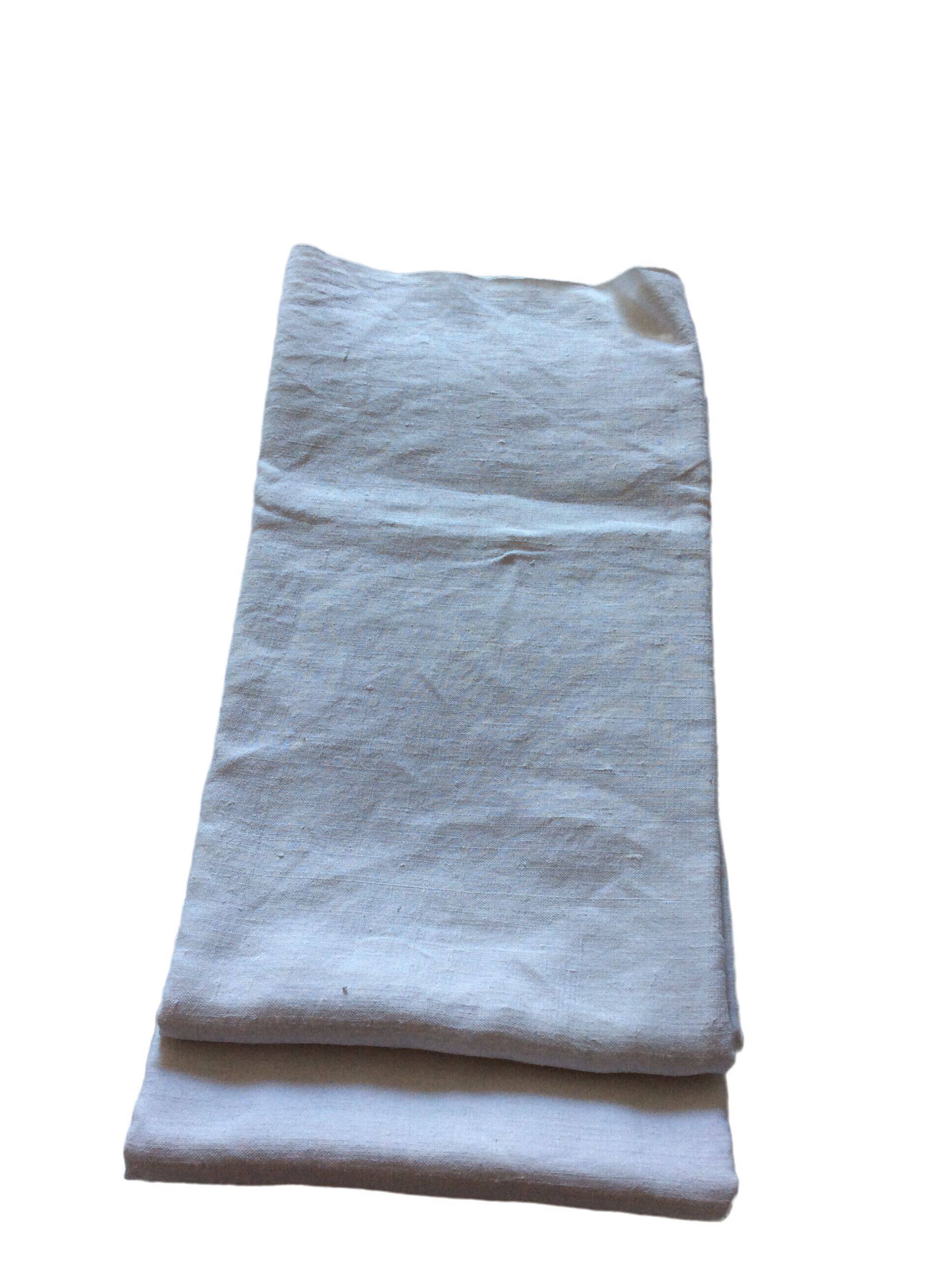 Old country sheet in large linen canvas