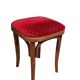 Curved wooden stool