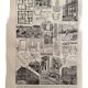 Lithographie gravure sur la construction de la maison de 1922