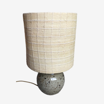 Ceramic table lamp and fabrics