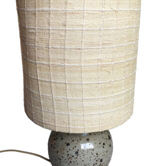Ceramic table lamp and fabrics