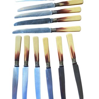 11 Pradel knives art deco style
