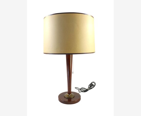 Lampe de bureau unilux style mazda couleur acajou
