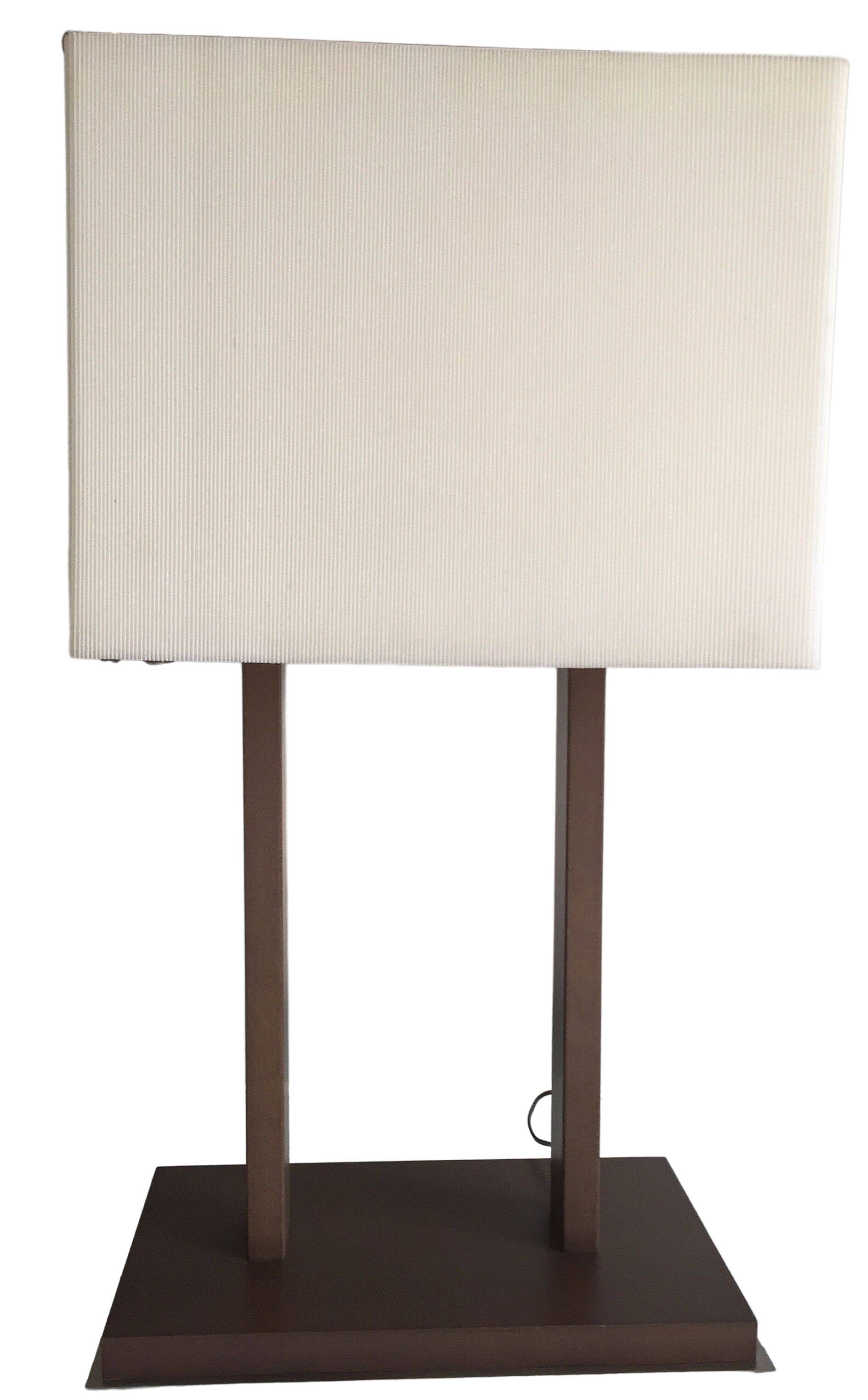 Table Lamp mod. Altéa/Exotic Wood&Brushed Alu/Design by Natuzzi Italy c1990