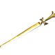 Ouvre-lettre en bronze - coupe-papier Décor croix avec lys Templier?