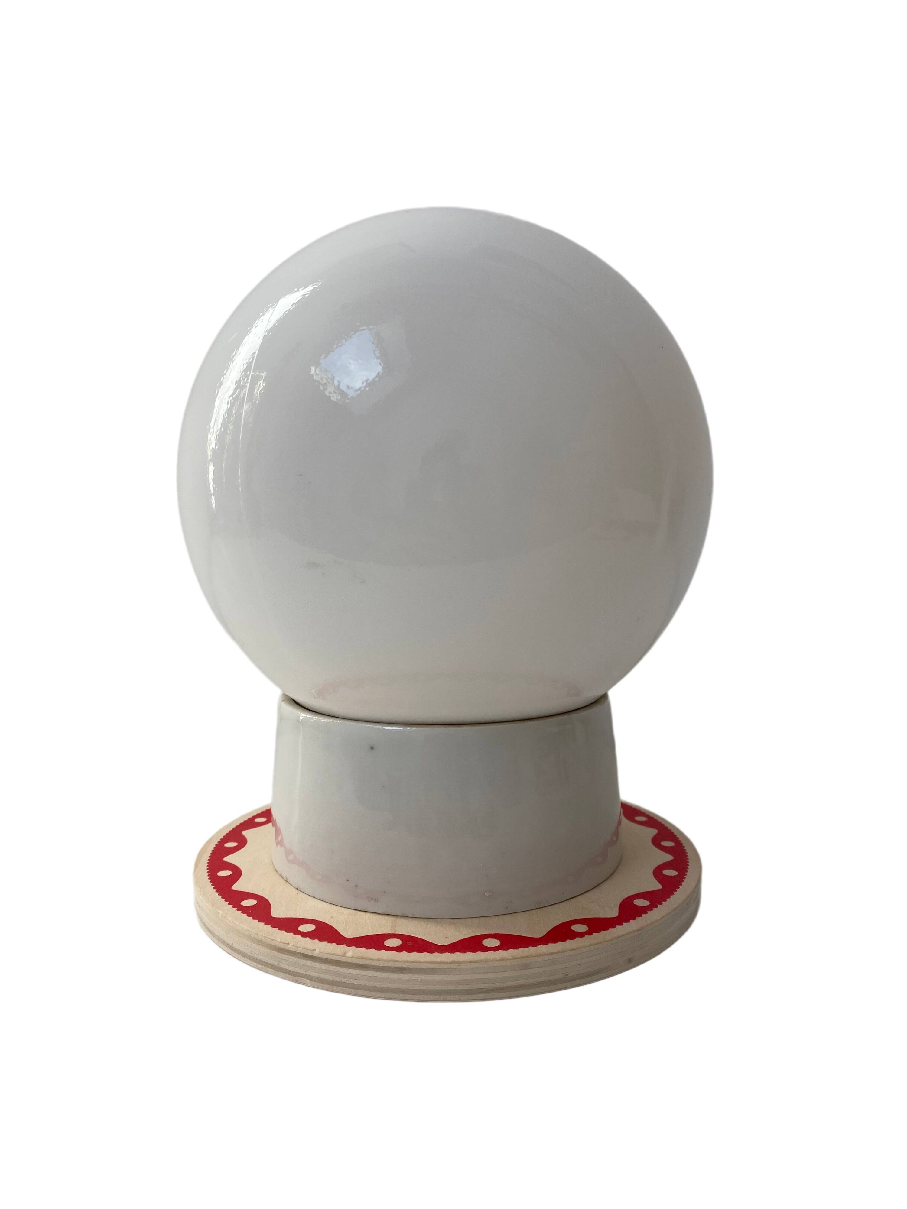 Ceramic ball wall lamp