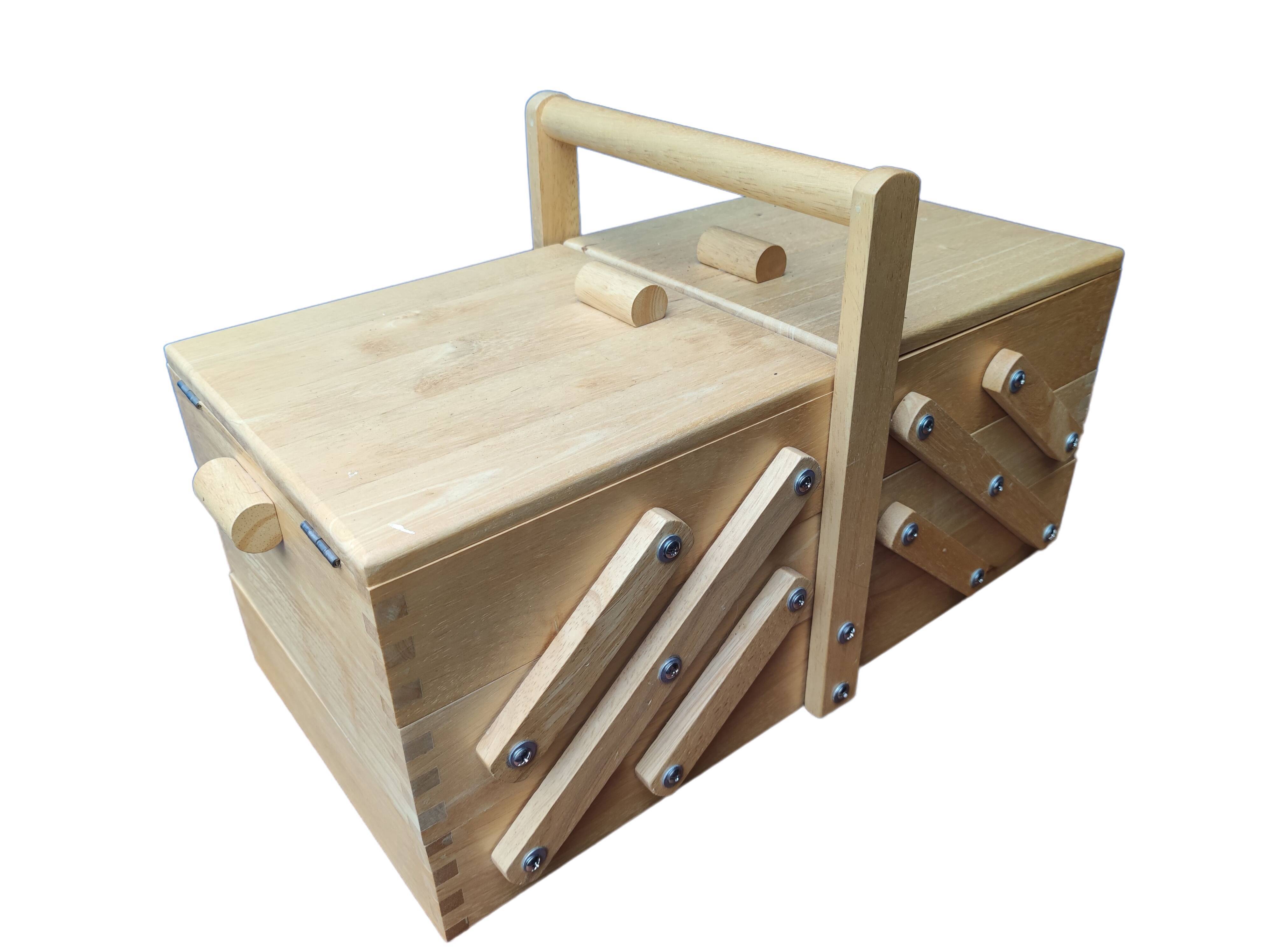 Sewing box worker wood seamstress