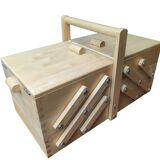 Sewing box worker wood seamstress