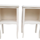 Pair of white vintage bedside tables