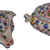 Soup set and underside earthenware Cera-Clam Rta Gien