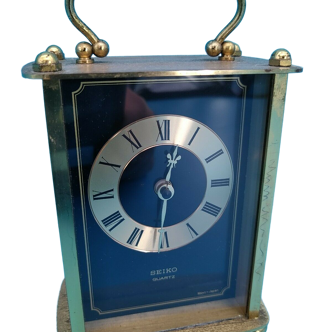 Old Seiko brass table clock