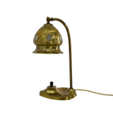 Brass Glass Vintage Table Lamp Style Vienna Secession, 1930s, Austria