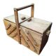Sewing box worker wood seamstress