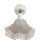 Tulip wall lamp glass collar and porcelain base